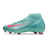 Nike Air Zoom Mercurial Superfly 10 Academy AG Turf Soccer Cleats Light Blue and Pink